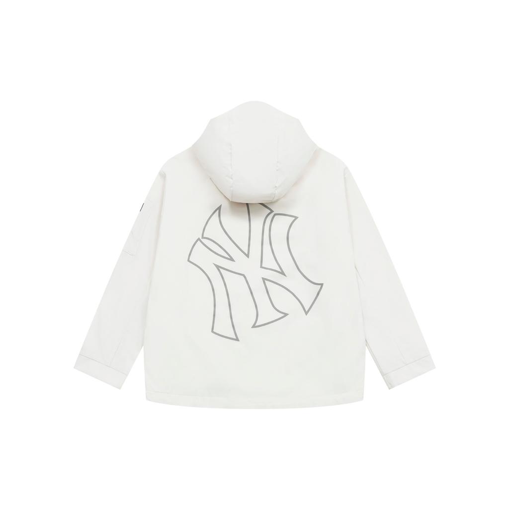 New MLB New York Yankees Basic Collection SS25 Jackets Coats Unisex Heather Gray Ivory 3AWJB0351-50CRM