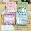 2027 Floral Desk Calendar Small Portable Design Daily Weekly Monthly Pages Home Office School Use Schedule Organizer
