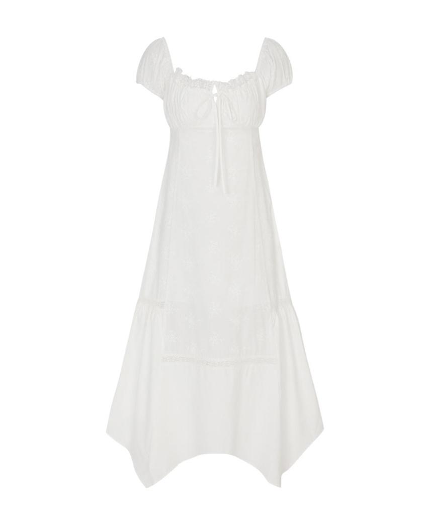 Lulu Seoul Vintage Cotton Dress (White)