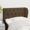 Vidaxl Wingback Headboard, Dark Brown, 83X23X78/88 Cm, Fabric