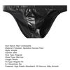 Men Glossy Underpants Silky Smooth Briefs Breathable Soft Sexy Underwear High Elastic Waistband Briefs for Daily Wear Sleep