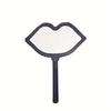 New Household Lip-shaped Handheld Mirror with High-definition and Convenient Handle
