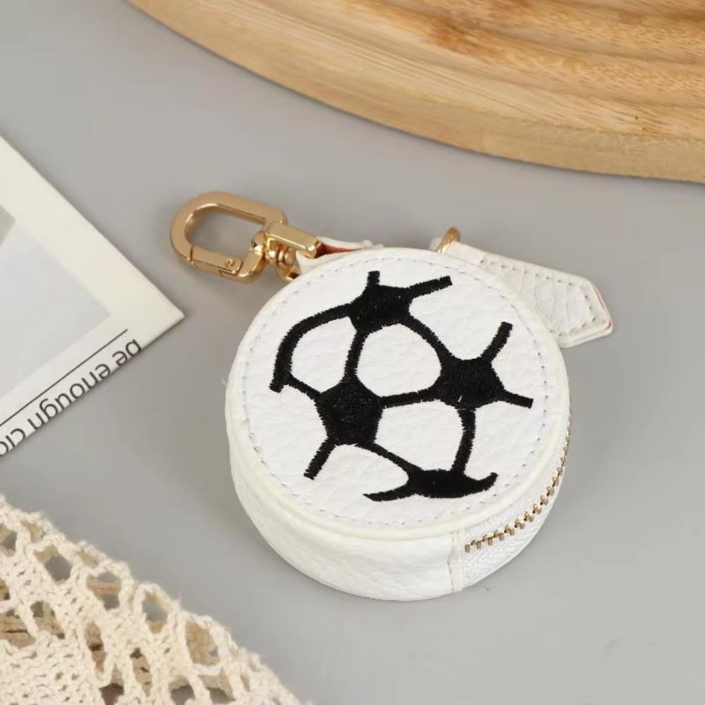 Creative Mini Coin Bag PU Leather Earphone Storage Bag Keychain Coin Purse  Backpack Decoration