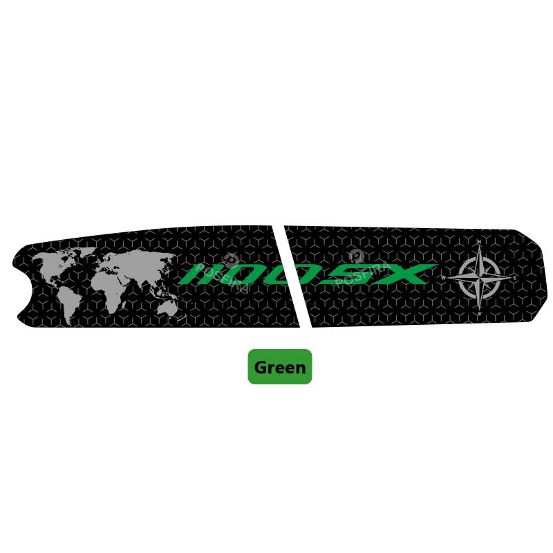 POSFIRA Motorcycle Left Swingarm Stickers Vinyl Decals for Kawasaki Ninja 1100 SX 1100SX SE 2026 2025 Swing Arm Accessories 1100SX-Green