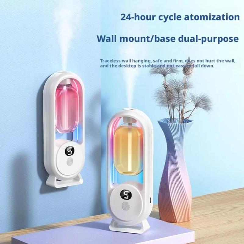 5PC Wall Mounted Humidifier Aroma Oil Diffuser Automatic Perfume Aromatherapy Diffuser 50ml Portable Home Air Freshener for Bedroom Living Room Office