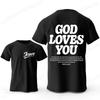 Men's Fashion Summer T-shirts Christian Jesus Creative Graphic Printed Tshirt Casual Sports Short Sleeve T-shirt Jesus Saves Top
