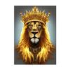 Lion Family Crown Print Canvas Painting Gallery Grade Wall Decor Posters Abstract Animal Autograph Black and White Pictures Gift