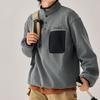 Skechers Half-Zip Fleece Color-Block Insulated Anti-Static Skin-Friendly Sports Casual Pullover Sweatshirt Men sweatshirt P425M190-0038