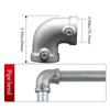 Fixed buckle Frame Fasteners Aluminum Alloy Steel Circular Pipe Connector  Steel Tube Shelf