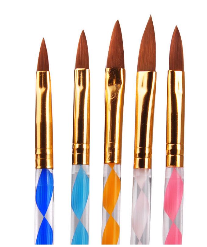 Buy Nail Art Pen Brush For Acrylic Liquid UV Gel Nail Acrylic Powder Kolinsky Acrylic Powder