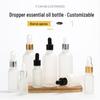 Frosted Glass Dropper Bottle for Essential Oils and Lotions, Travel-Size
