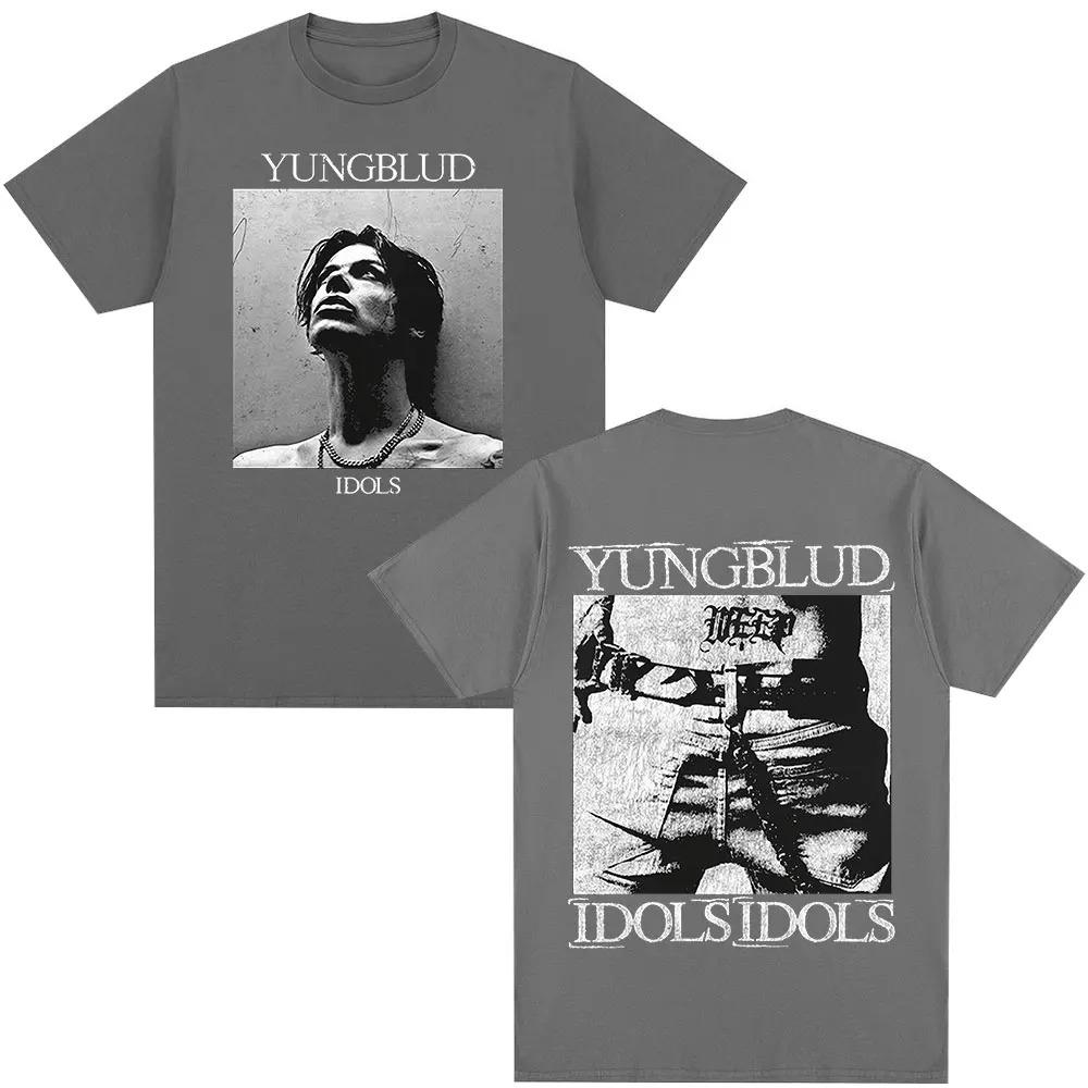 

Yungblud IDOLS Album Tour TShirt Unisexs HipHop Punk Oversized Cotton British Alternative Rock Star Fan Merchandise Tshirt S