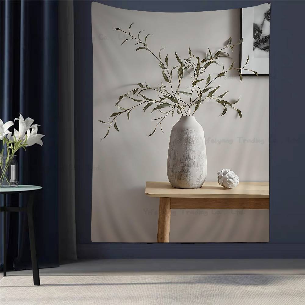 

Chic Olive Tree In Vase Canvas Art Hippie Wall Hanging Tapestries For Living Room Home Dorm Decor Art Home Decor 74x94cm(29x37in)