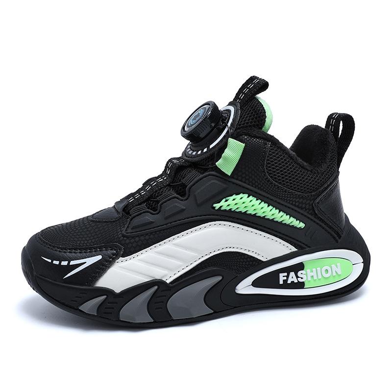 2819 Classmates Children's Rotating Buckle Running Shoes Spring Low-top Boys' Sports Shoes Middle School Children and Primary School Students Mesh