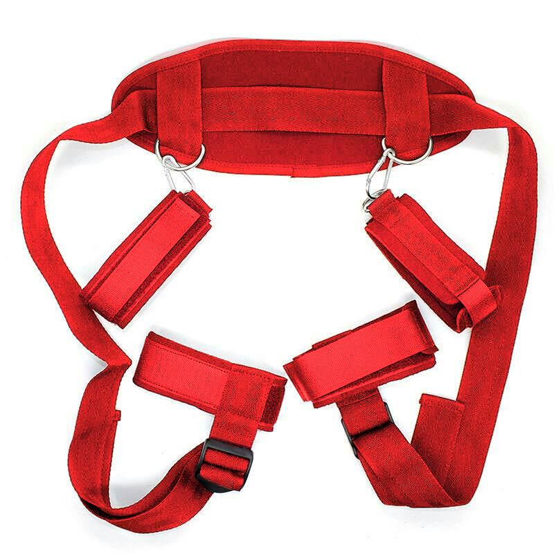 Erotic Bondage Bed Games Adult Sex Products BDSM Sex Bondage Set Women Handcuffs Ankle Cuff Restraints Sex Toys for Couples Anal