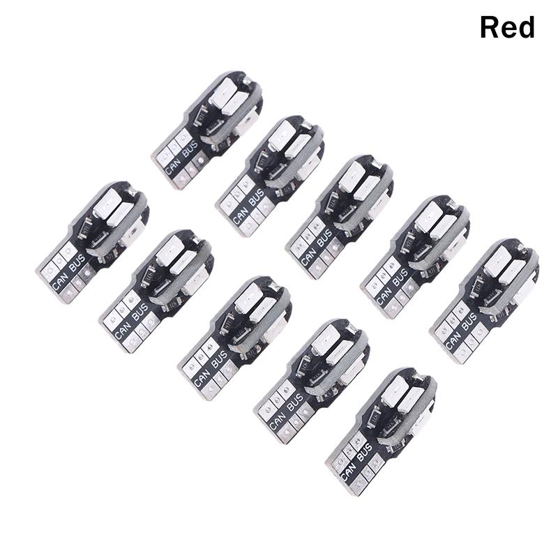 

10Pcs Automobile Led T10 Bulb 5730 Smd Decoding Reading Light Width Indicator Light License Plate Small Light as the picture