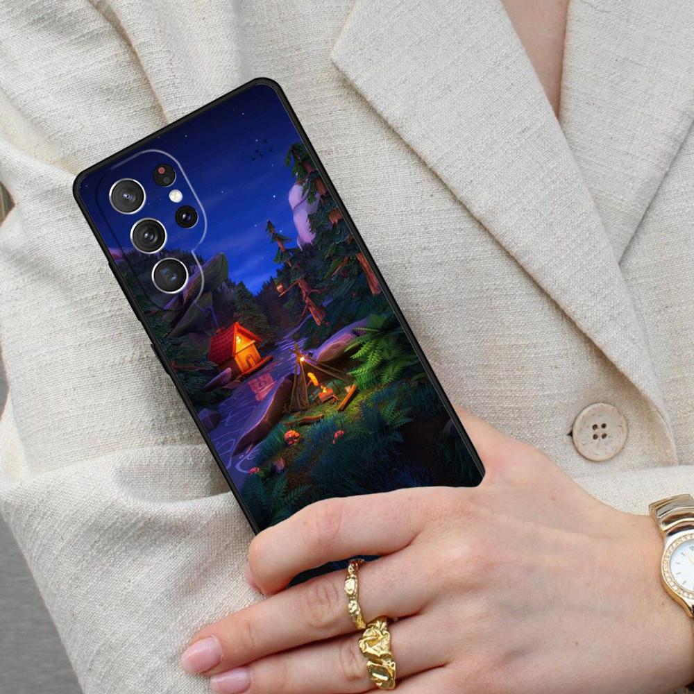 Camping Nature Mountain PATTERN Cell Phone Case for Samsung Galaxy S26 Ultra S25 S24 S23 S22 S21 S20 Note10 Cover