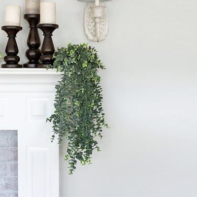 Green Hanging Artificial Plant Eucalyptus Vine Leaves Home Garden Room Decor Fake Plants Grass Wedding Party Wall Decora
