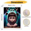 Disney Monsters Painting Kit Home Bedroom Wall Decor Handmade Gift Art Crafts Supplies DIY Oil Painting Canvas Pictures Fun Decor Set