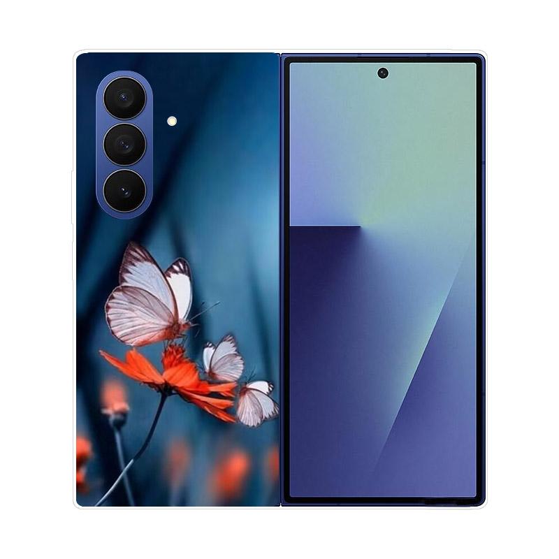 For Samsung Z Fold7 Case Clear Hard PC Folding Cover For Samsung Galaxy Z Fold 7 6 5 4 3 Fold6 Shockproof Transparent Back Funda
