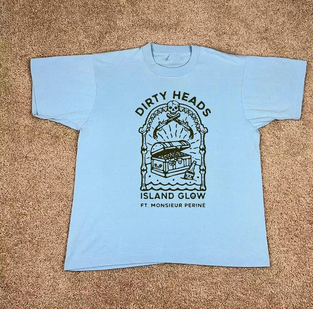 Dirty Heads Band Island Glow Light Blue T SHIRT Full Size S5XL QT185 Unisex T-Shirt L