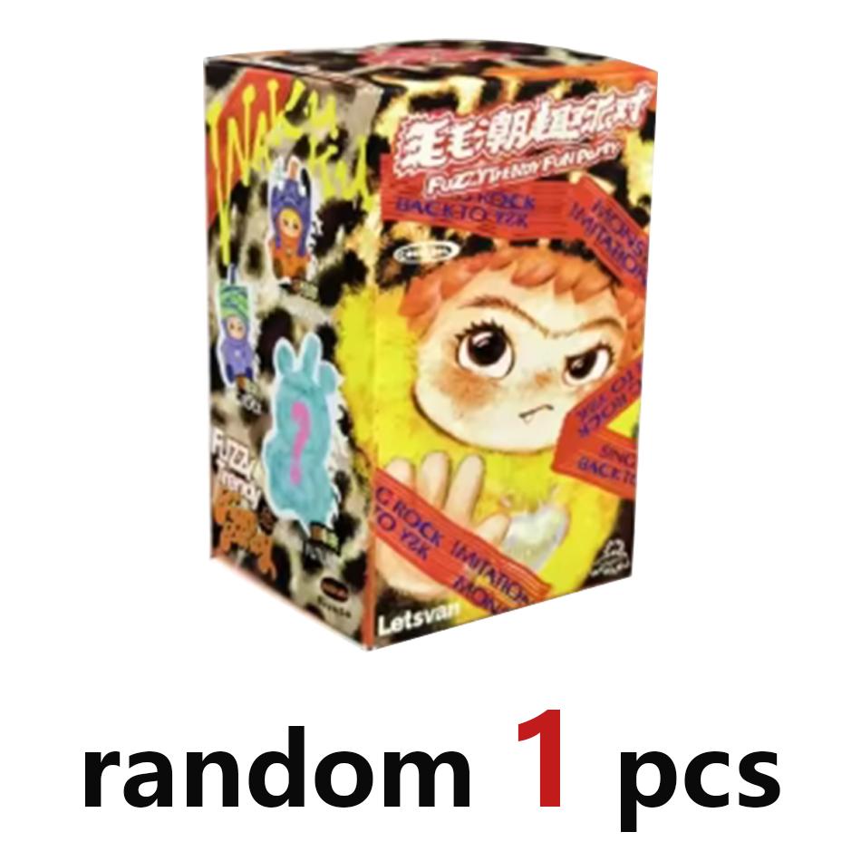 Wakuku пухнастий модний веселий подарунковий набір мила фігурка Wakuku коробка-сюрприз мила лялька підвіска лялька сумка-сюрприз подарункова іграшка