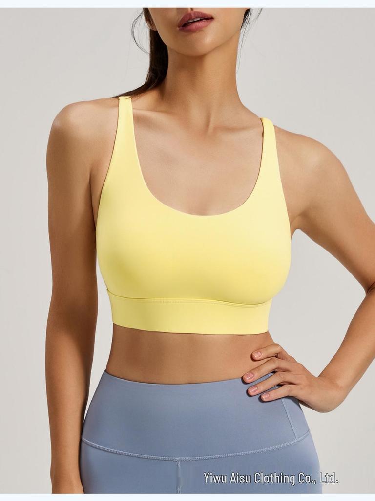 Breathable Backless Shockproof Mesh Sports Bra