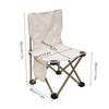 Folding Camping Chair Rust Proof Prevent Slipping Waterproof Portable Outdoor Chair for Fishing Camping Beach