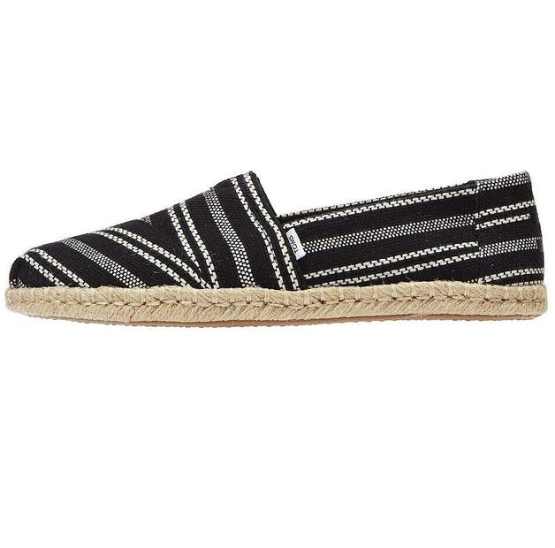 

Женская обувь TOMS Shoes Alpargata rope black stripes 39