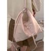 Ballett Schleife Rucksack Tasche Damen Trendige Mode Preppy Stil Rucksack Große Kapazität Tragetasche für Damen