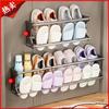 Wall-Mounted Magnetic Shoe Rack for Behind Door Storage
