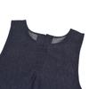 Apron Pin Tuck Apron Dark Blue [Kusuguru Japan] Denim-style K103-88 M-L