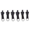 6 Pieces Instant Removable End Zipper Repair Kit Replacement Part Teeth Rescue Zip Slider Fixer Trouser DIY Sew Crafting