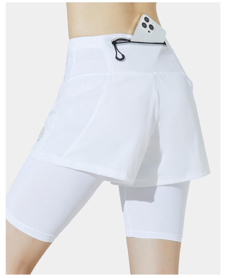 Unisex Lightweight Two-in-One Sports Shorts for Outdoor Cycling and Marathon Fitness