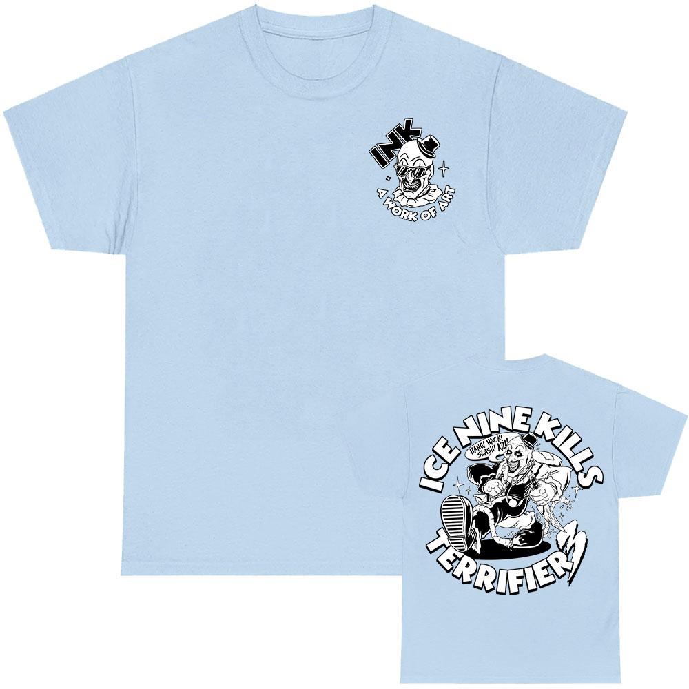 A Work of Art INK T-shirt Grunge Ice Nine Kills Tshirts Short Sleeve O-neck Cotton T Shirt for Male Unisex Streetwear Graphic Tee