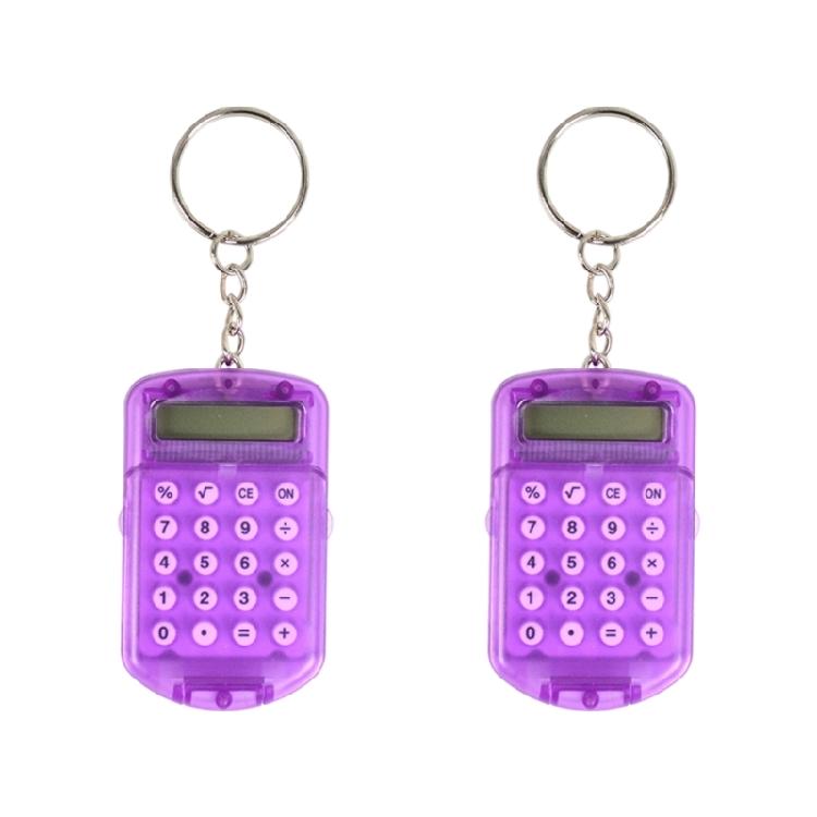 Lightweight Keychain Calculator Keychain With Cover Shield 8 Digit Display For Classroom Use