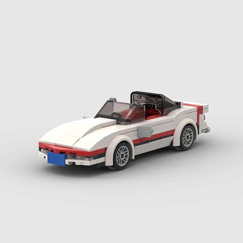 MOC Convertible Speed Car Super Race Vehicle Building Block Racing Rally Sports Brick Toy Technical Gift
