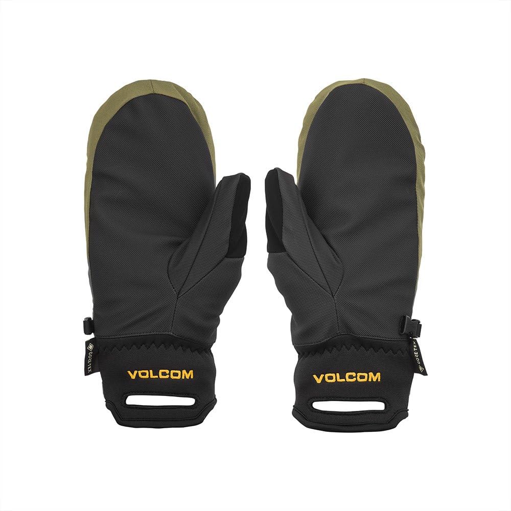 Volcom Waterproof and Breathable Mittens STAY DRY Snowboard Size S Men's (GORE-TEX Fabric) [J6852405 / GORE-TEX MITT] Gloves, Gold,