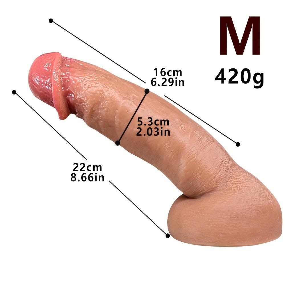 9,3 tommer Gigantisk Tykk Silikon Dildo – 2,2 tommer Diameter, Mykt Eggfritt Design med Sterk Sugekopp, Realistisk Voksen Sexleketøy for Menn og Kvinner