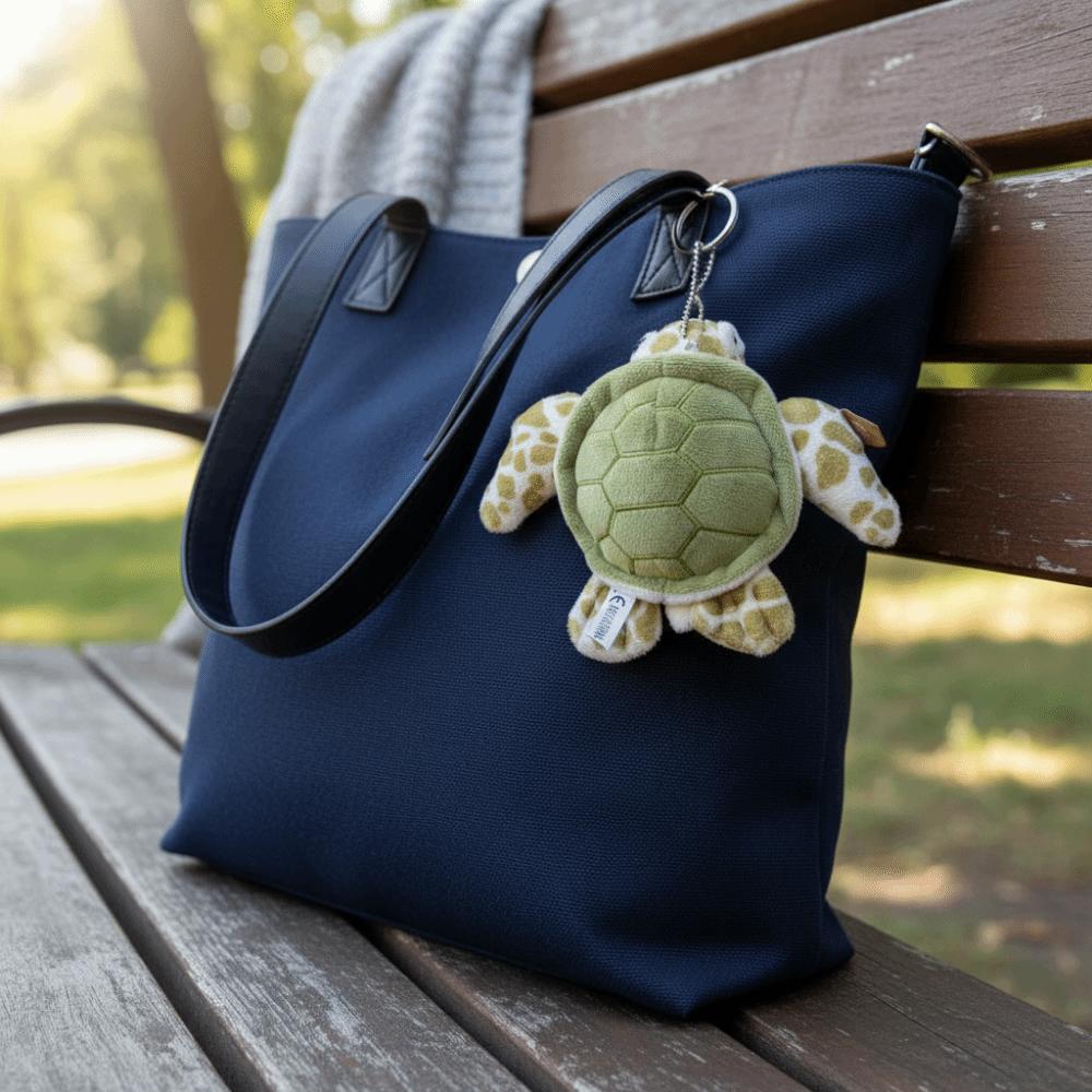 Algodão PP Tartaruga Pelúcia Chaveiro Animal Verde Boneca Argola de Chave Pingente de Tartaruga de Pelúcia Enfeites Pendurados