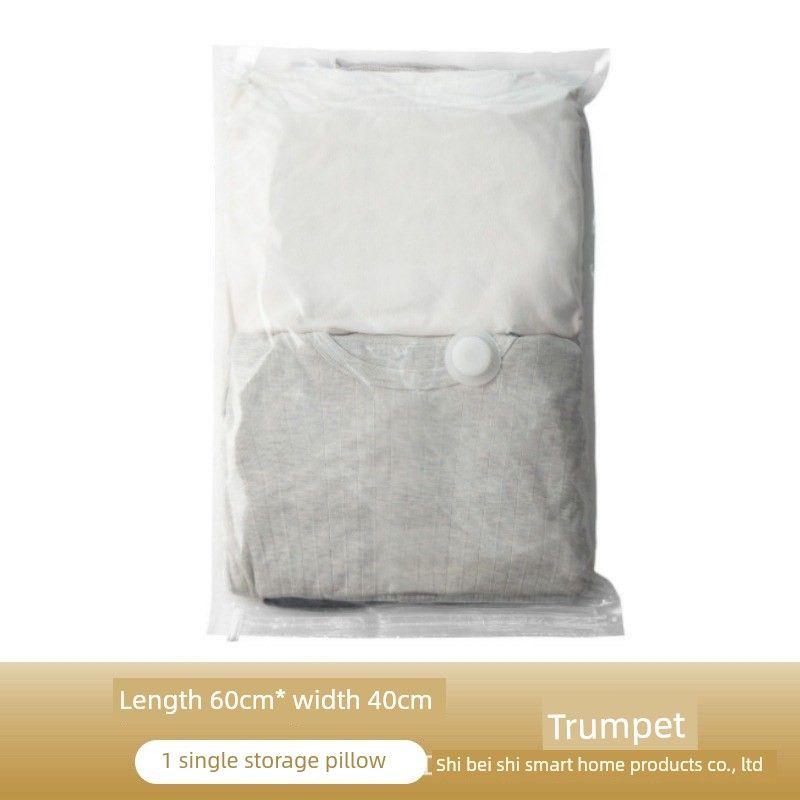 Transparent Vacuum Storage Bags for Clothes, Household Vacuum Bags for Quilts, Compression Bags for Clothing and Quilts, Travel Vacuum Seal Bags Small Size [40*60cm] 36*50cm