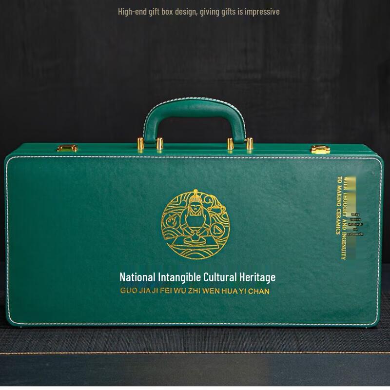 Tuopai 11-Piece Mutton-Fat Jade Porcelain Tea Set