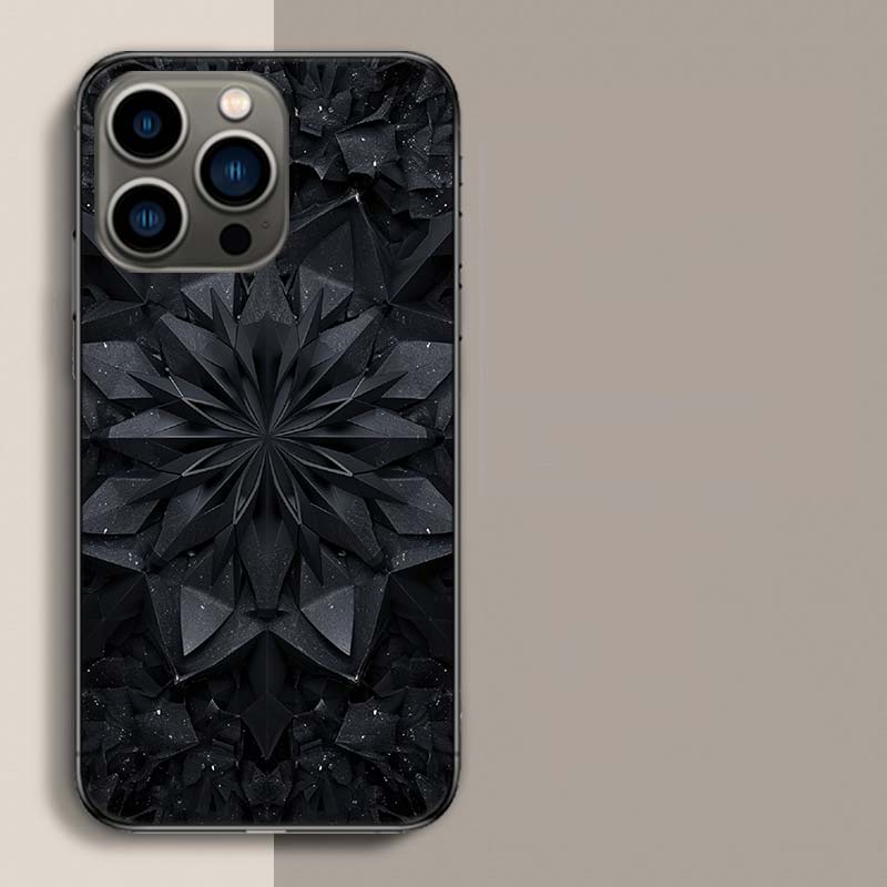 

Черный Деревянный Чехол для Телефона с Древней Мандалой Для Iphone 17 Air 15 Pro 14 Plus 16 Pro Max 17E 16E 12 13 Mini 11 Чехол Милые Fundas iPhone 14