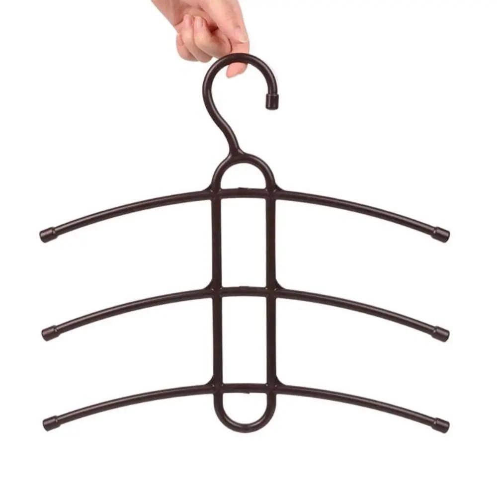 Anti-skid Hanger Hook 3 Layer Wardrobe Organizer Clothes Hanger Clothes Rack Space Saver