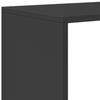 Room Divider Bookshelf 3 Tier Black 123 x 29 x 123 cm