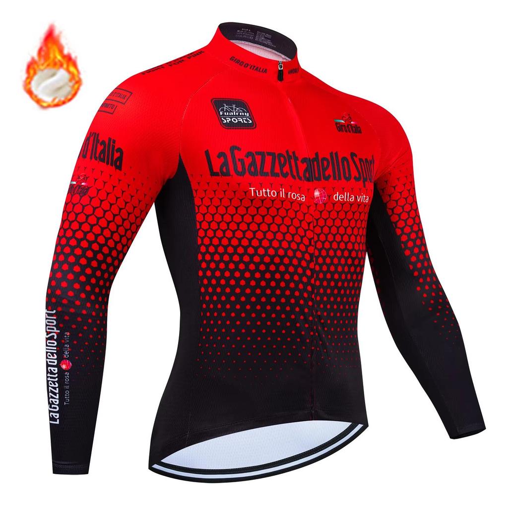 2026 NOWY Zimowy Polarowy Rowerowy Koszulka Długi Rękaw Rower Odzież Rowerowa Termiczna Ubrania Rowerowe Invierno Maillot Ropa Ciclismo