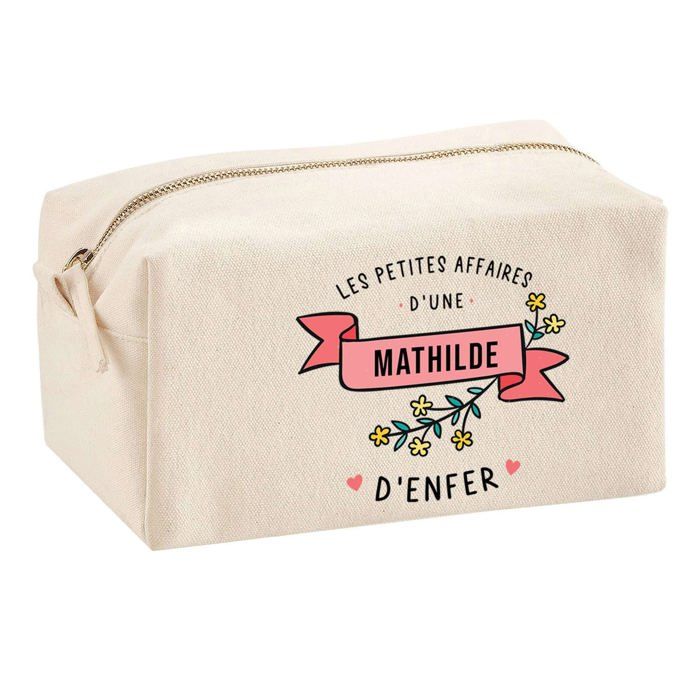 Trousse multifonction Mathilde Les Affaires d'Enfer Cadeau Anniversaire Collègue Idée Original | Trousse Scolaire Fournitures Bureau