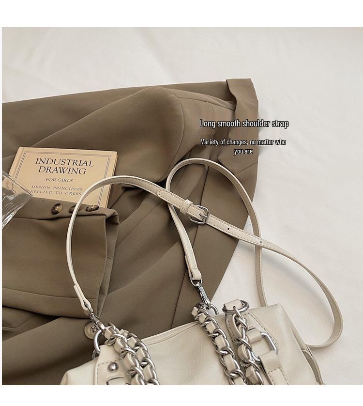 Niche Design Women's 2025 Summer Versatile Korean Chain Shoulder Crossbody Pillow Bag