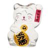 Cute Lucky Cat Piggy Bank Clear Glass Gold Bean Container Cat Shape Saving Jar  Office Decor