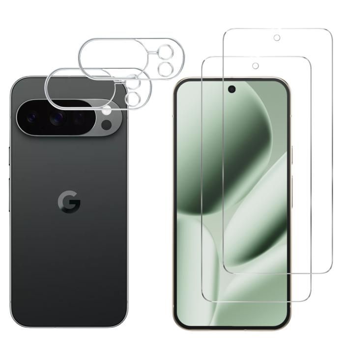 Tempered Glass for Google Pixel 10 Pro XL and Camera Protection [Pack 2] Phonillico® Protective Glass Film